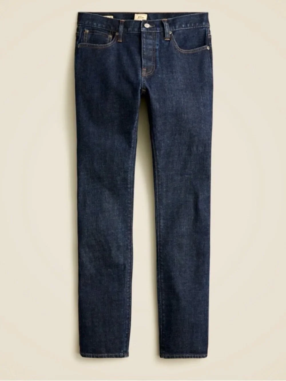J Crew 484 Jeans Kaihara Japanese Selvedge Denim Mid Rise Dark Wash 33 #A3078